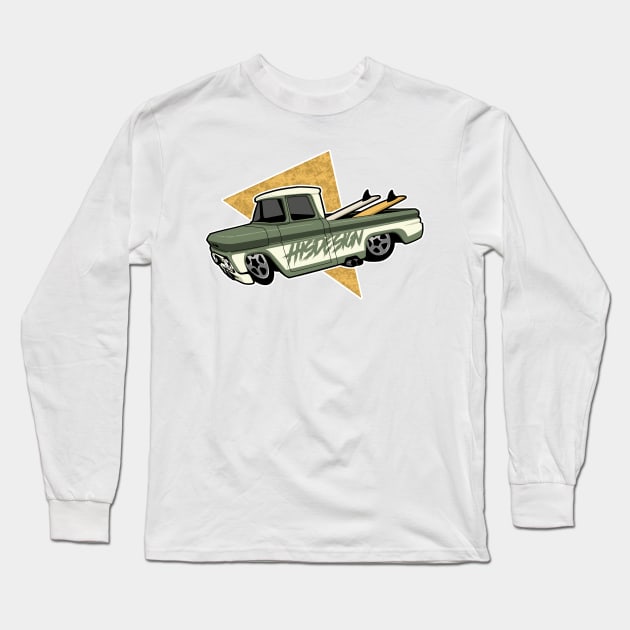 Surf Truck Long Sleeve T-Shirt by HisDesign